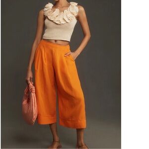 Maeve Orange Wide Leg Pants